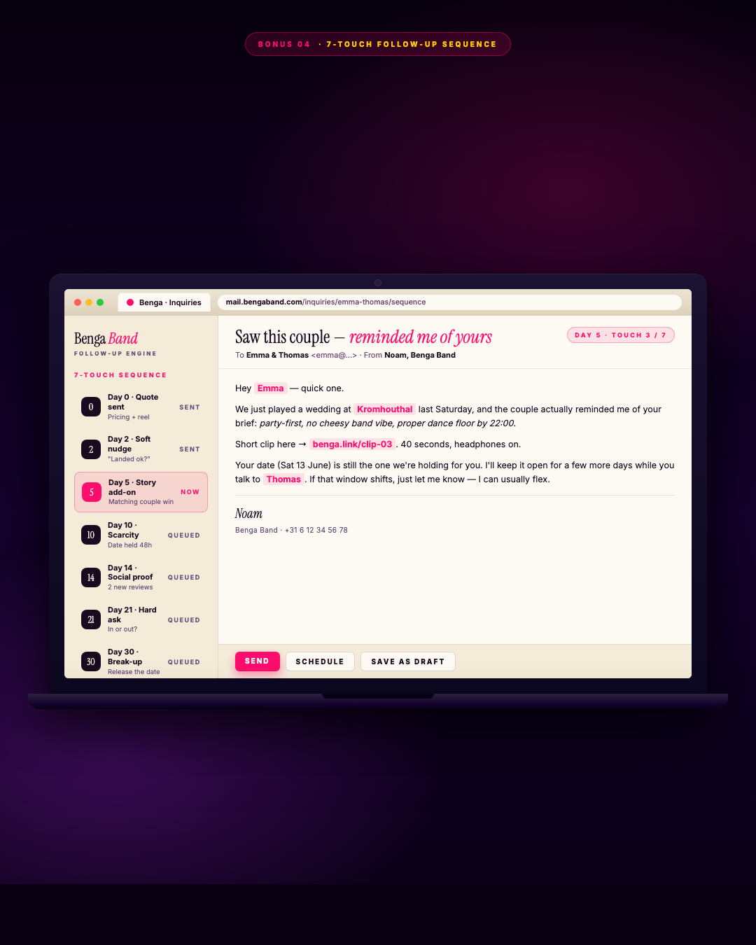7-Touch Follow-Up Sequence